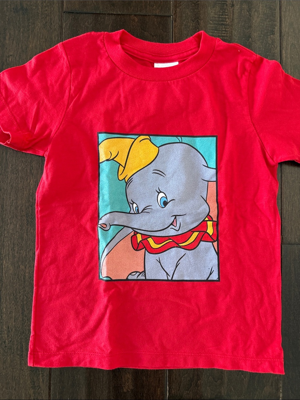 NWOT Disney Gender Neutral Red Dumbo Graphic Kids T‑Shirt